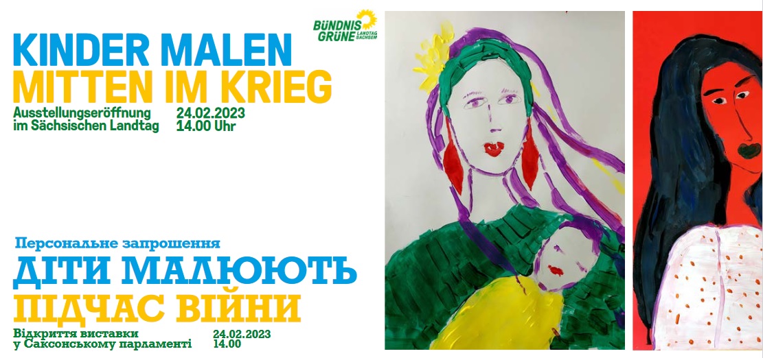 Ausstellungseröffnung „Kinder malen mitten im Krieg“