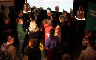 Publikum bei der Veranstaltung zum Ende der Kulturhauptstadt in Chemnitz am 25.11.2025