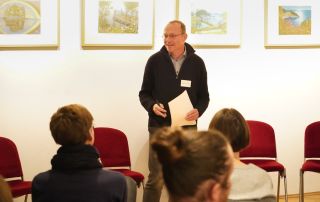 Wolfram Günther bei einer Veranstaltung für Reparaturinitiativen in Dresden