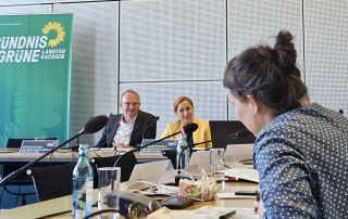 Franziska Schubert und Wolfram Günther im Fachgespräch Mutterschutz
